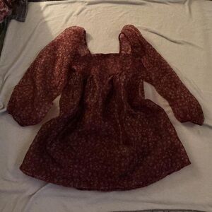 Floral Long Sleeve Altar’d State Dress